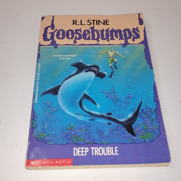 Other - Vintage Goosebumps #19 Deep Trouble R.L. Stine Book First Scholastic Print 1994